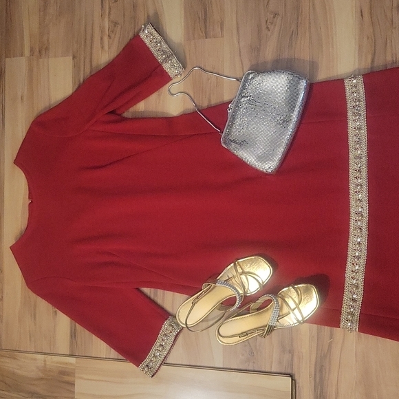 Vintage 70s Edith Flagg Designer Mod Dress S - Picture 1 of 16